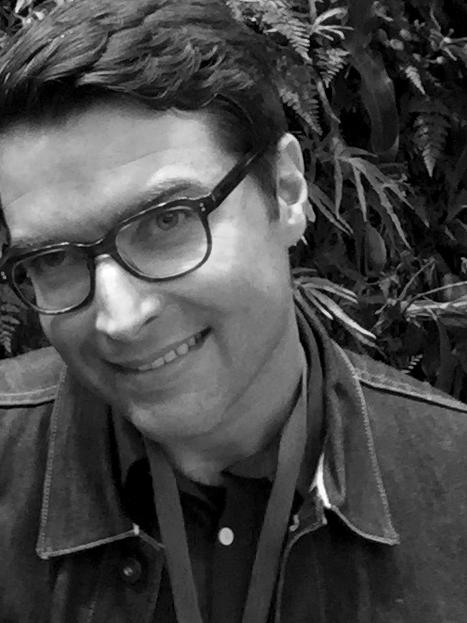 Black and white portrait of Gabe Kean