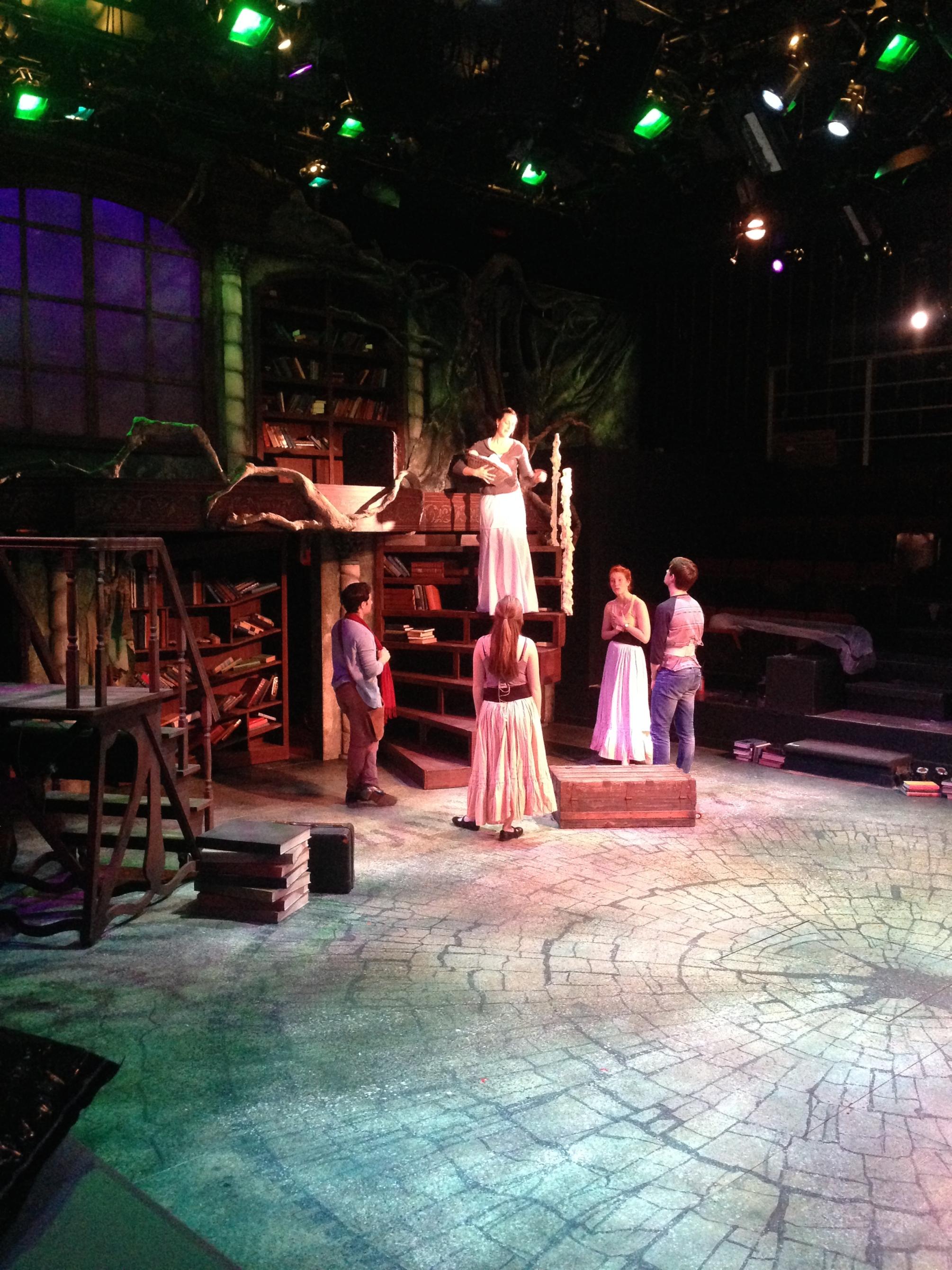 Into the Woods Stairs during technical rehearsal