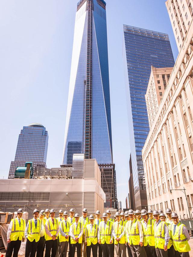 The Penn State Real Estate Advisory Board toured the World Trade site currently being developed by Silverstein Properties