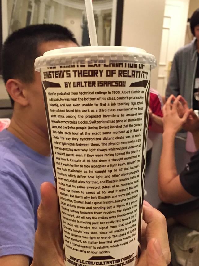 Chipotle physics team cup