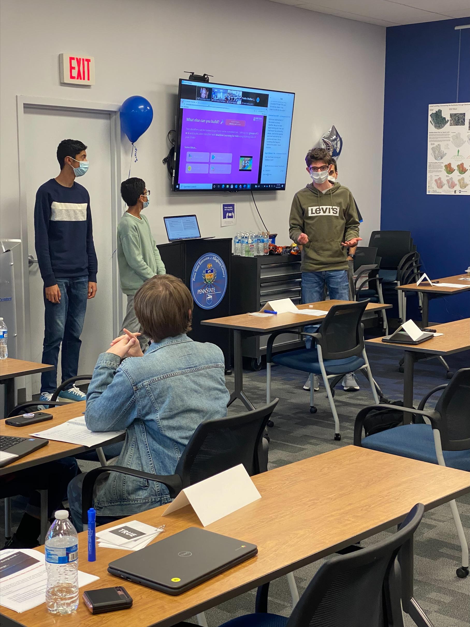 Students participating in AI Bootcamp