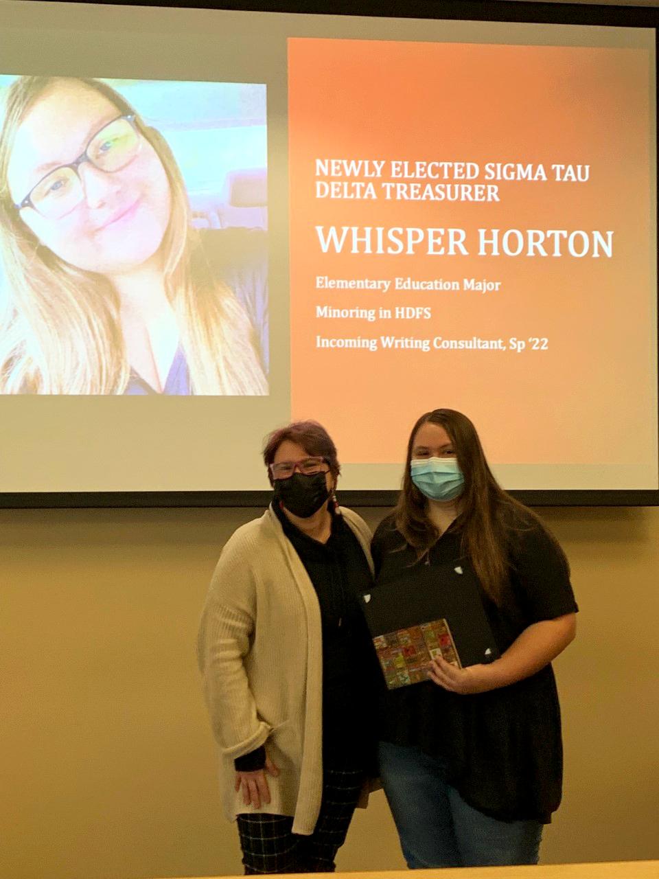 Jeannette Lang and Whisper Horton