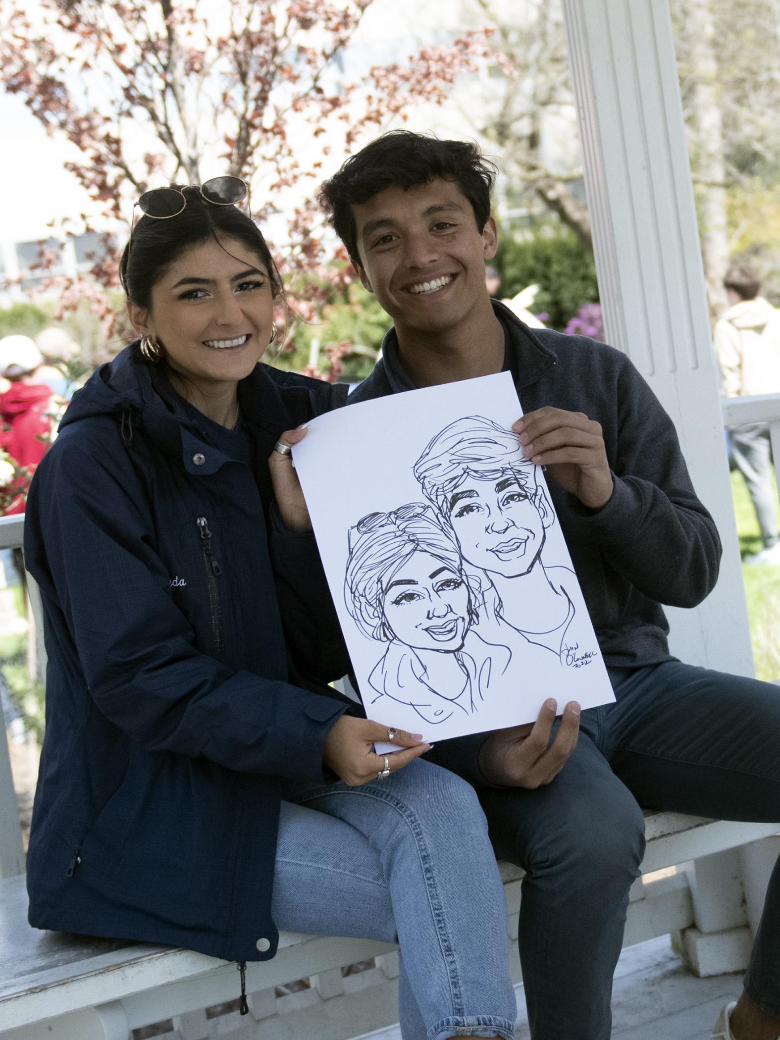 Caricatures at Senior Send Off