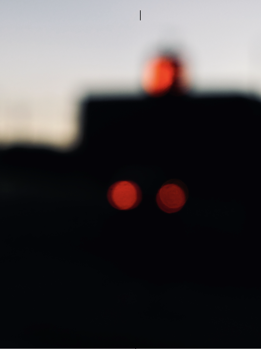 Blurry night scene