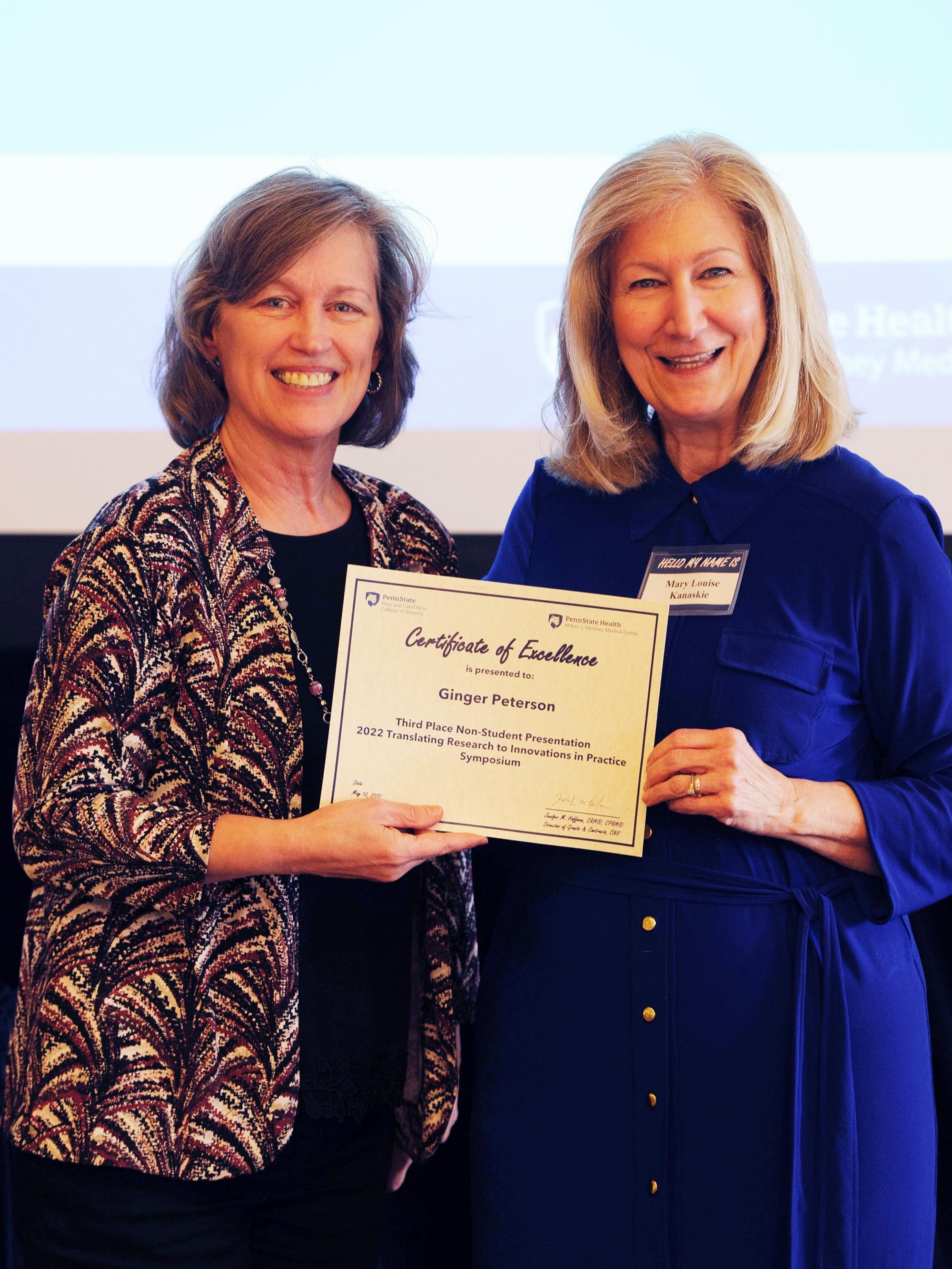 Mary Lou Kanaskie and Ginger Peterson