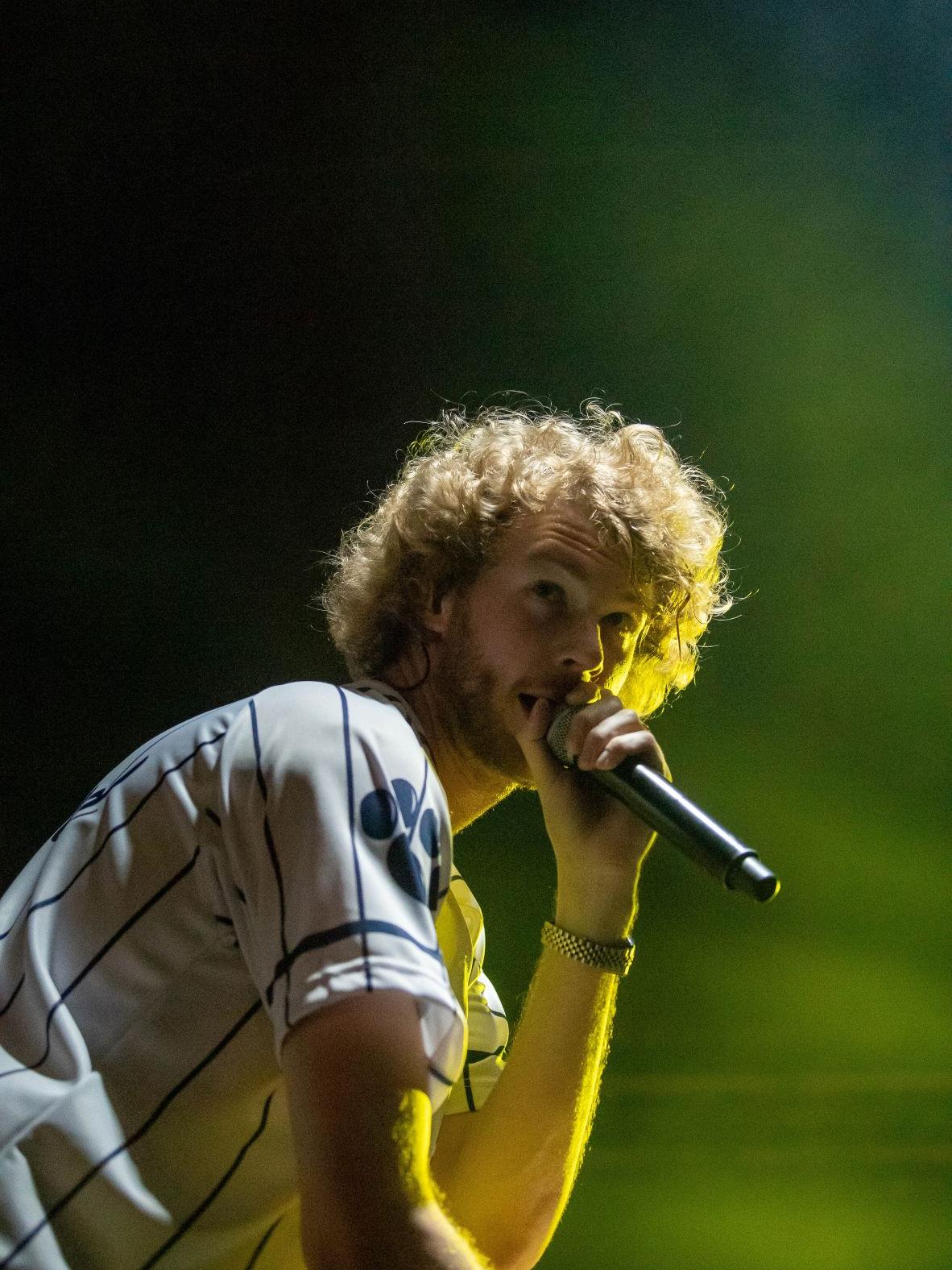The rapper Yung Gravy performs on state at Penn State Behrend.