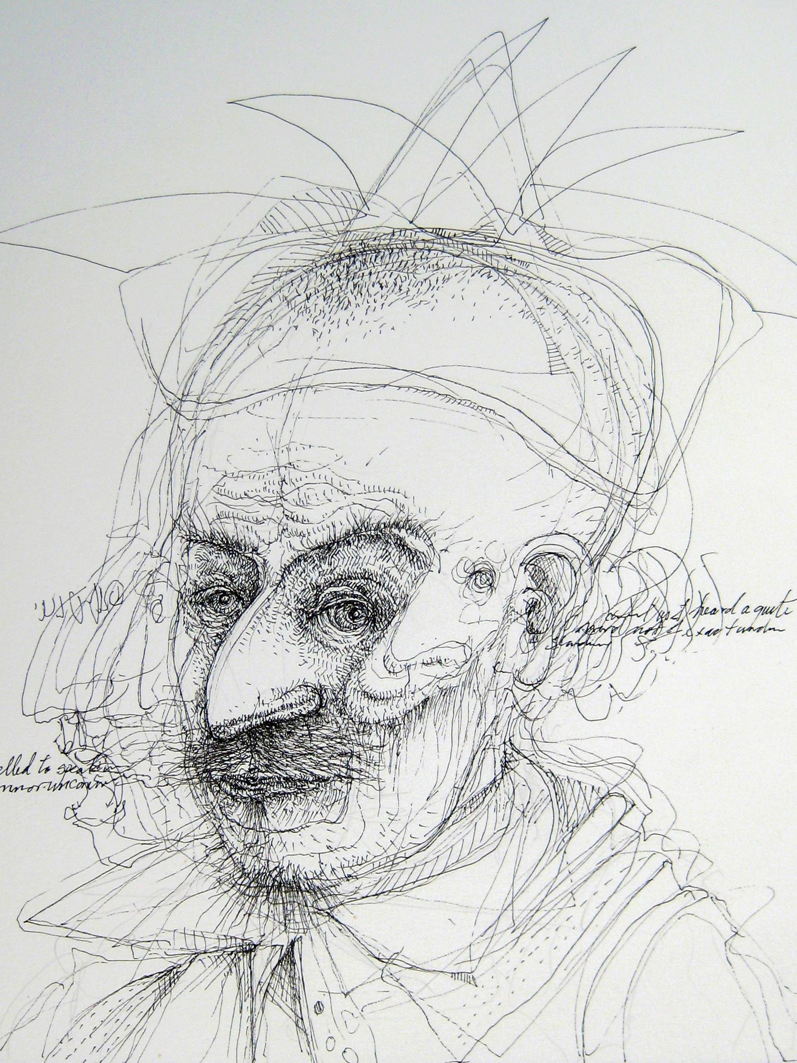 Ink drawing by David Moyer