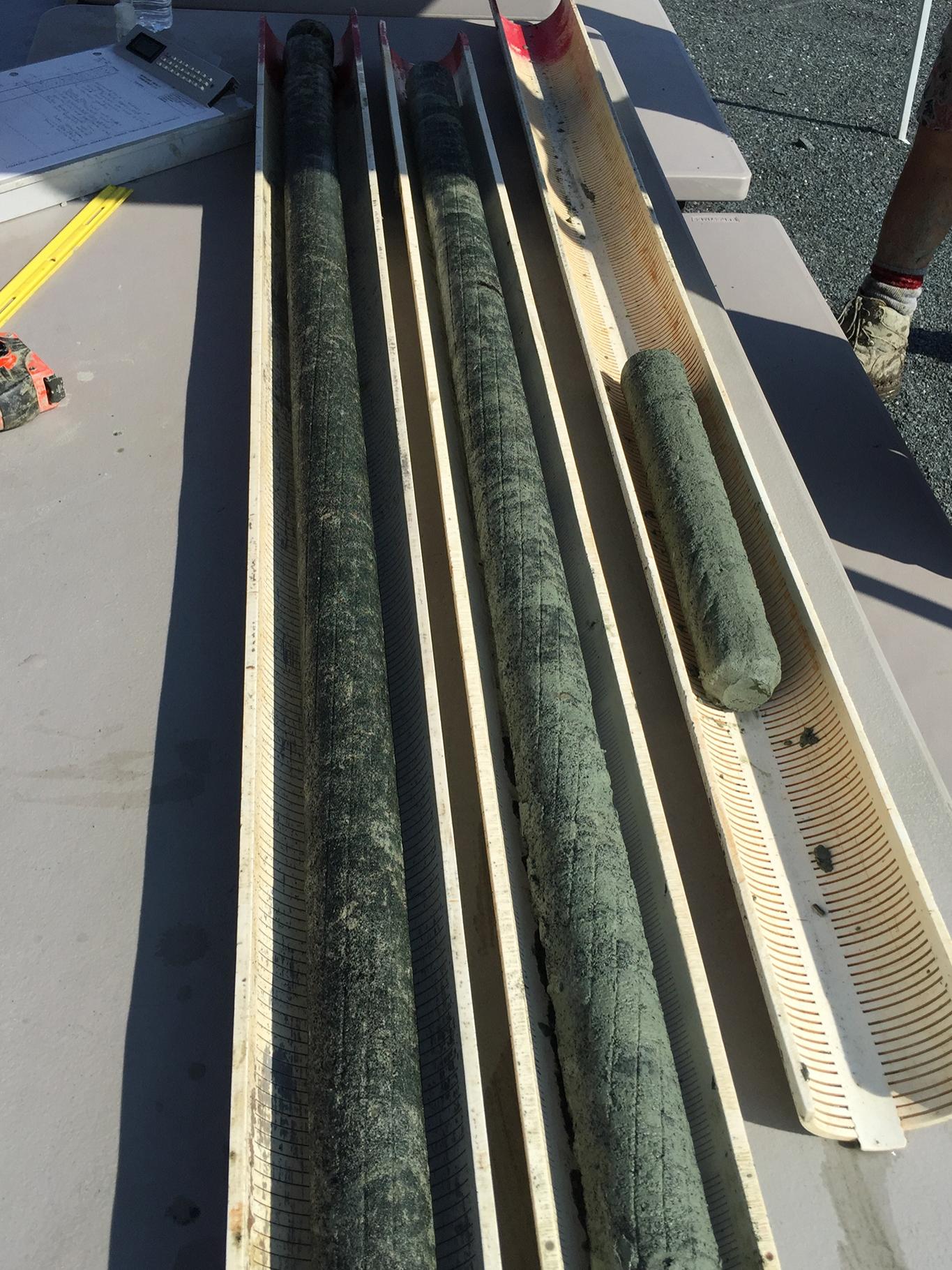 Core samples from the Howards Tract site in Maryland 