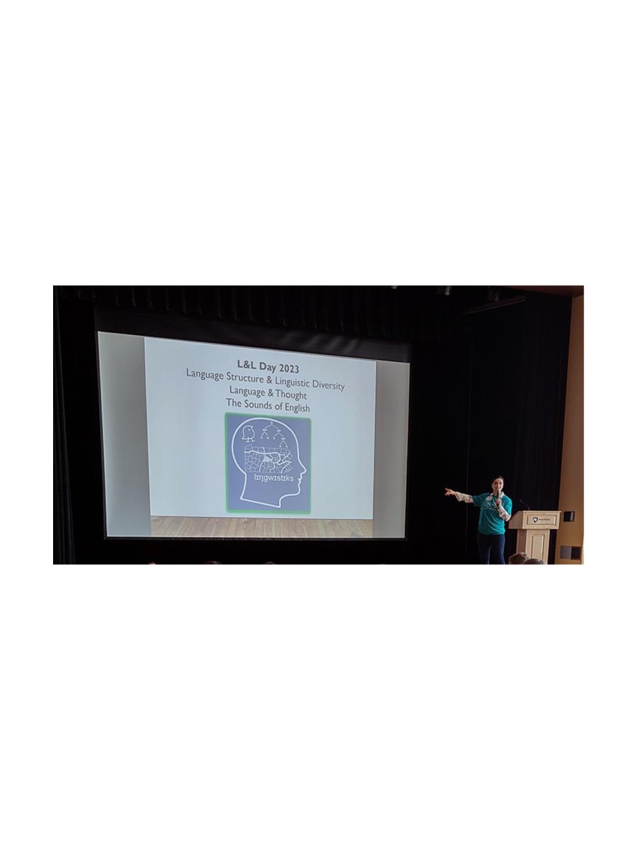 Photo of Frances Blanchette at 2023 Language and Linguistics Day