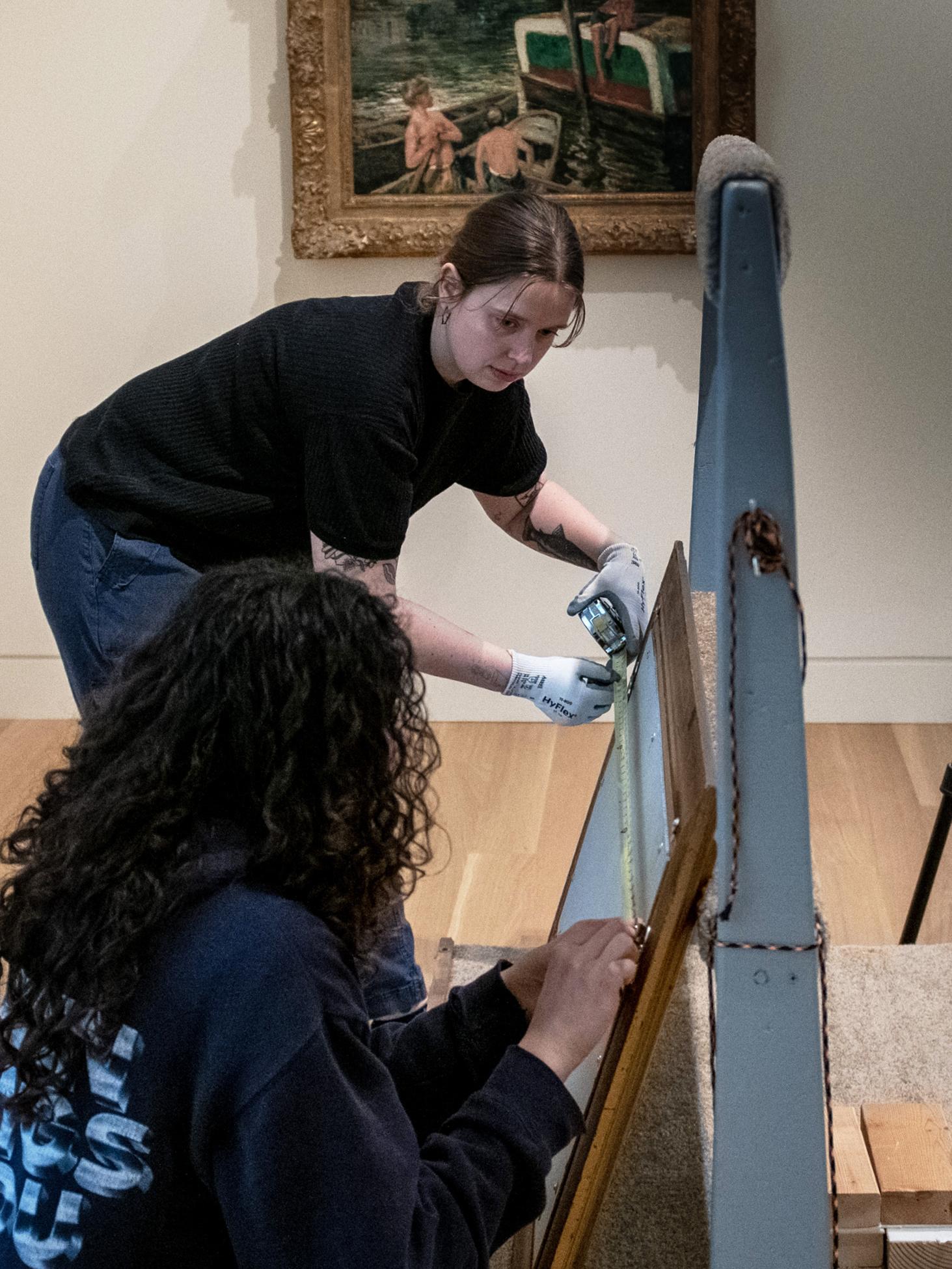 measuring art for display