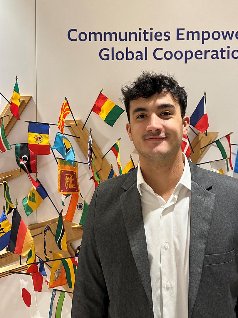 SIA student Ima Bazan at the United Nations during the career trip.