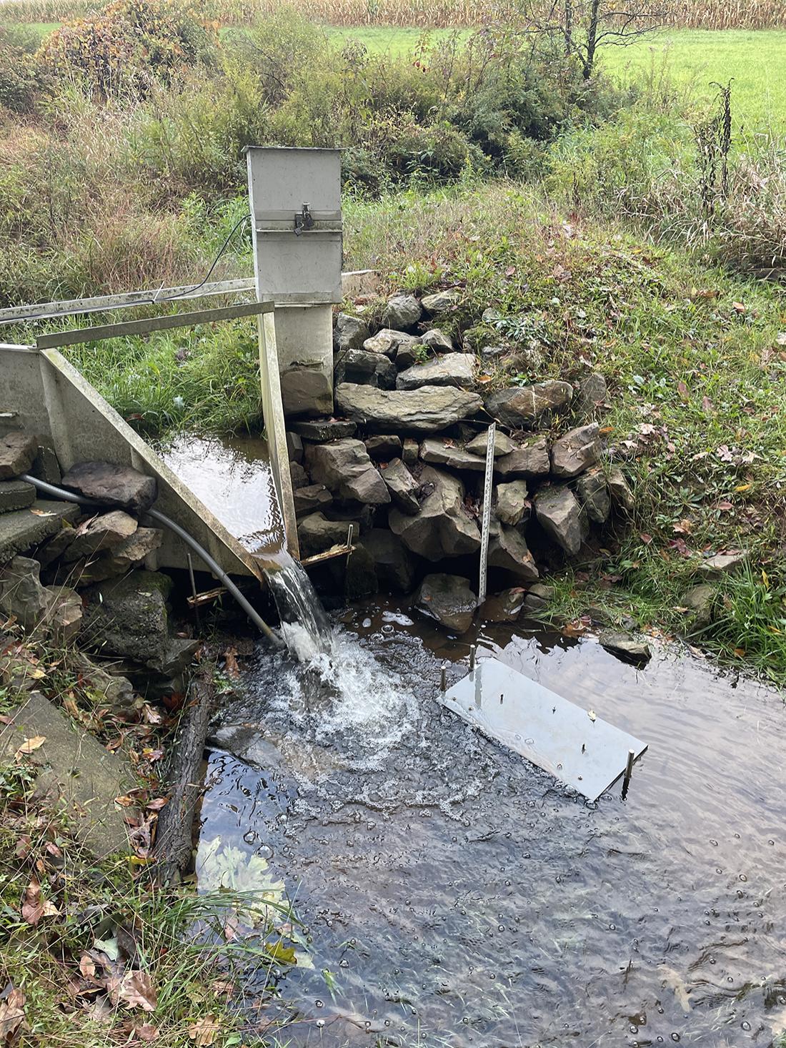 sensor in stream