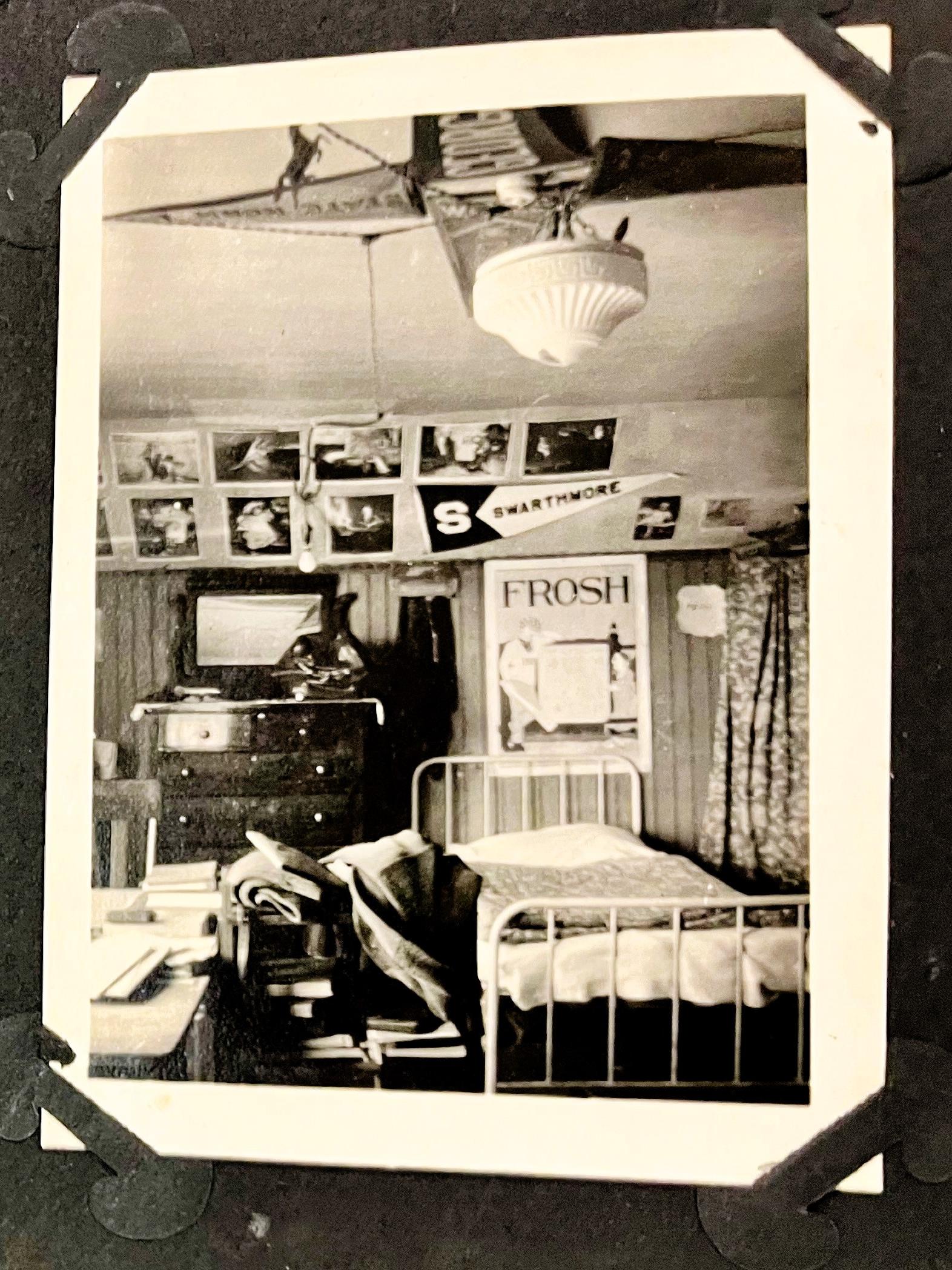 The inside of a Penn State dorm room in the early 1920s