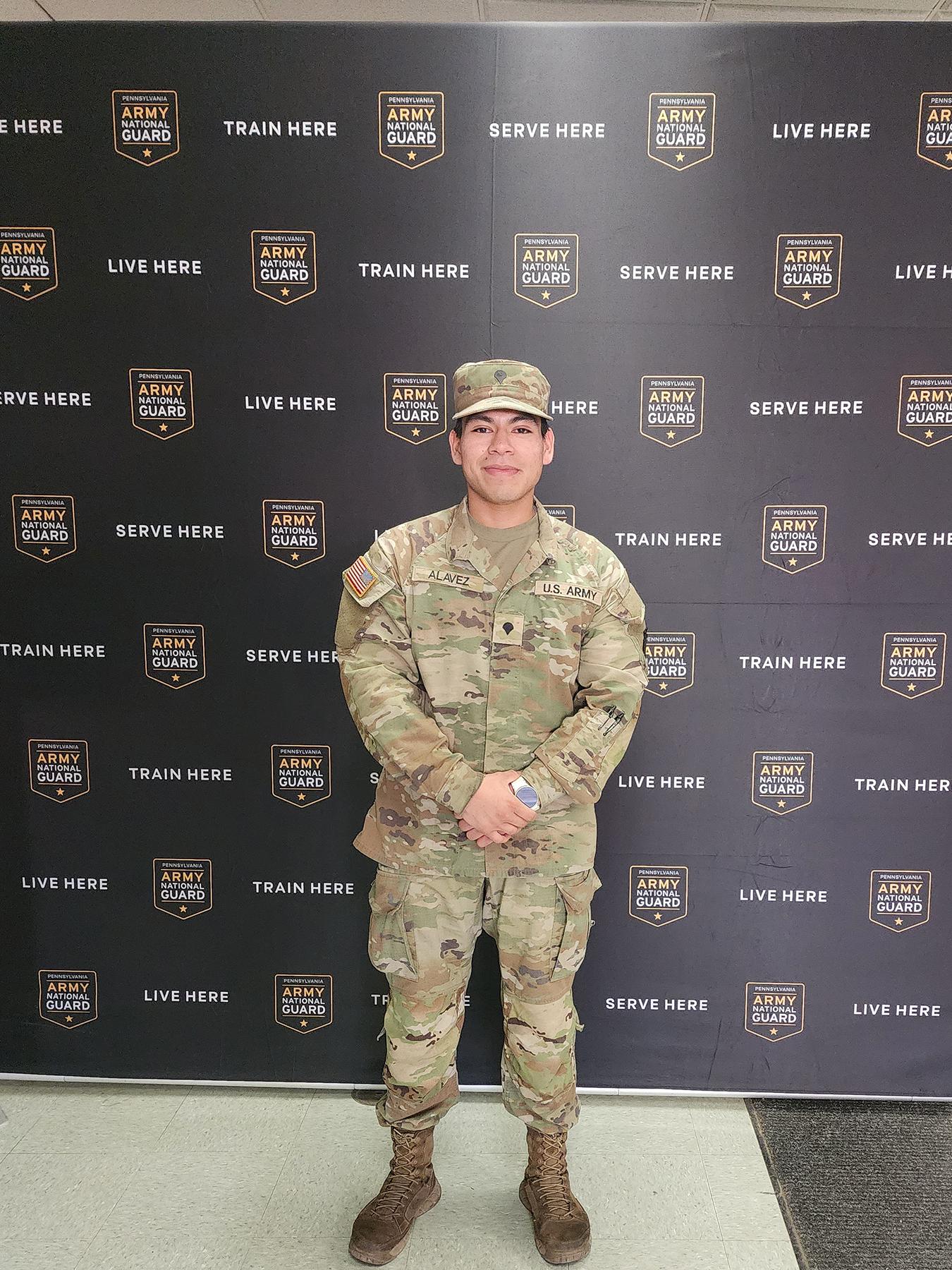 Jonathan in the National Guard uniform
