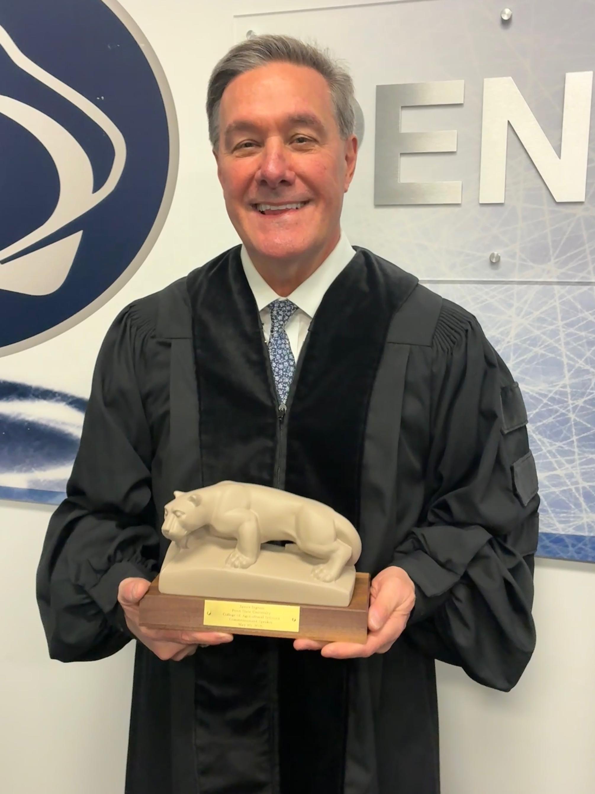 Jim Ingram and Nittany Lion