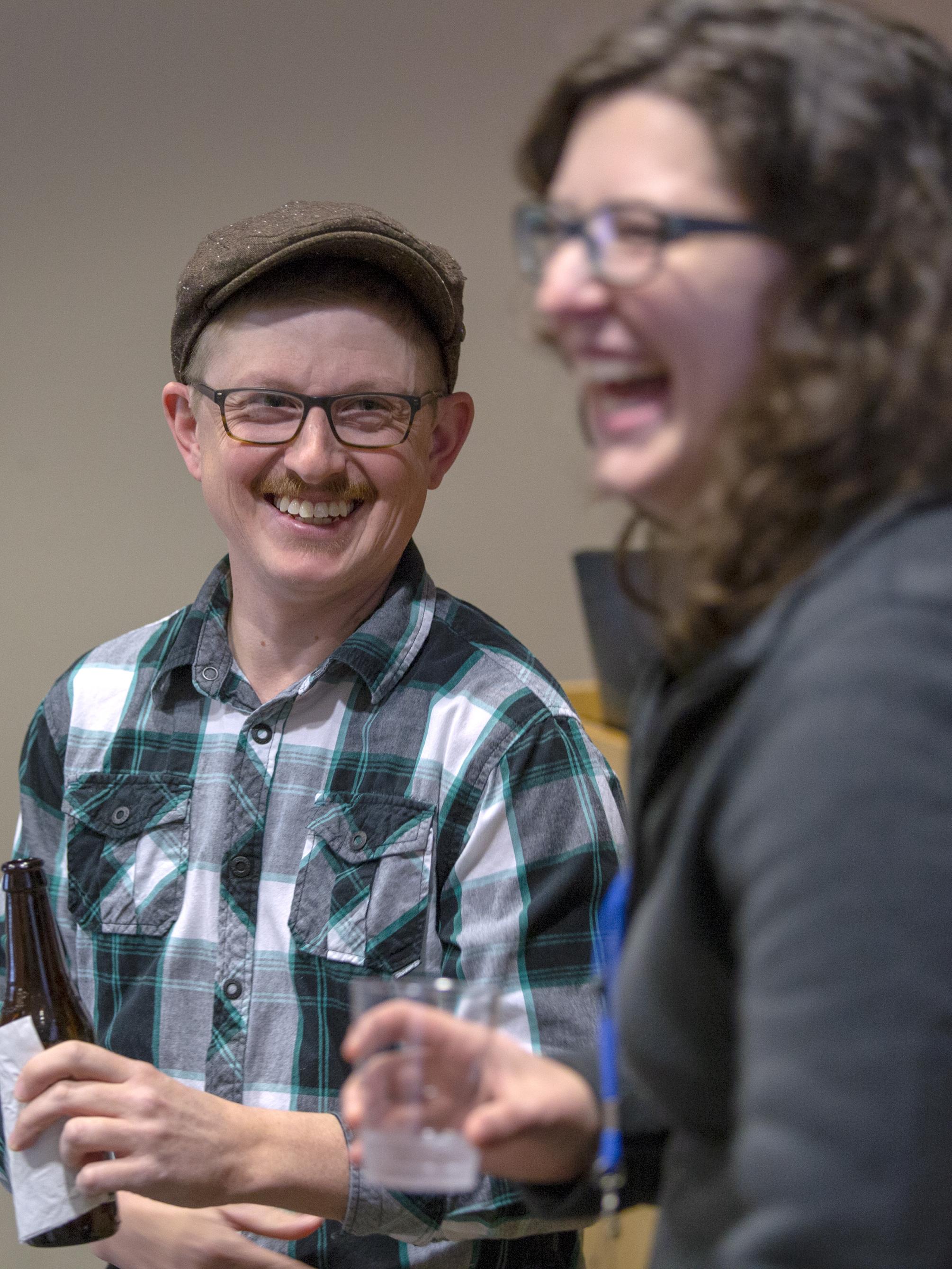 Art reception features "Stigma People"