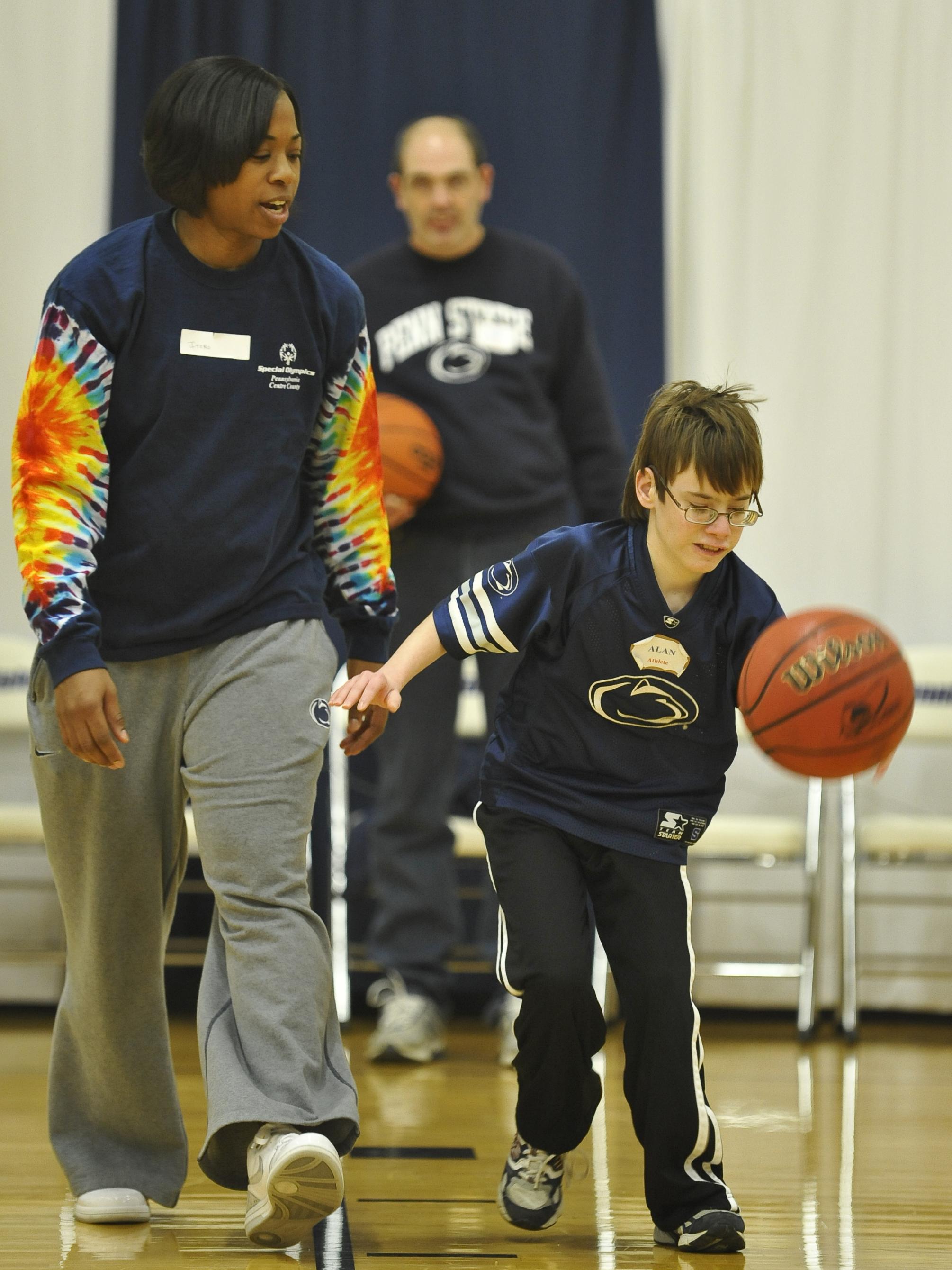  Itoro Coleman and Special Olympics athlete