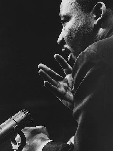 Martin Luther King at Penn State, Jan. 21, 1965, at Rec Hall