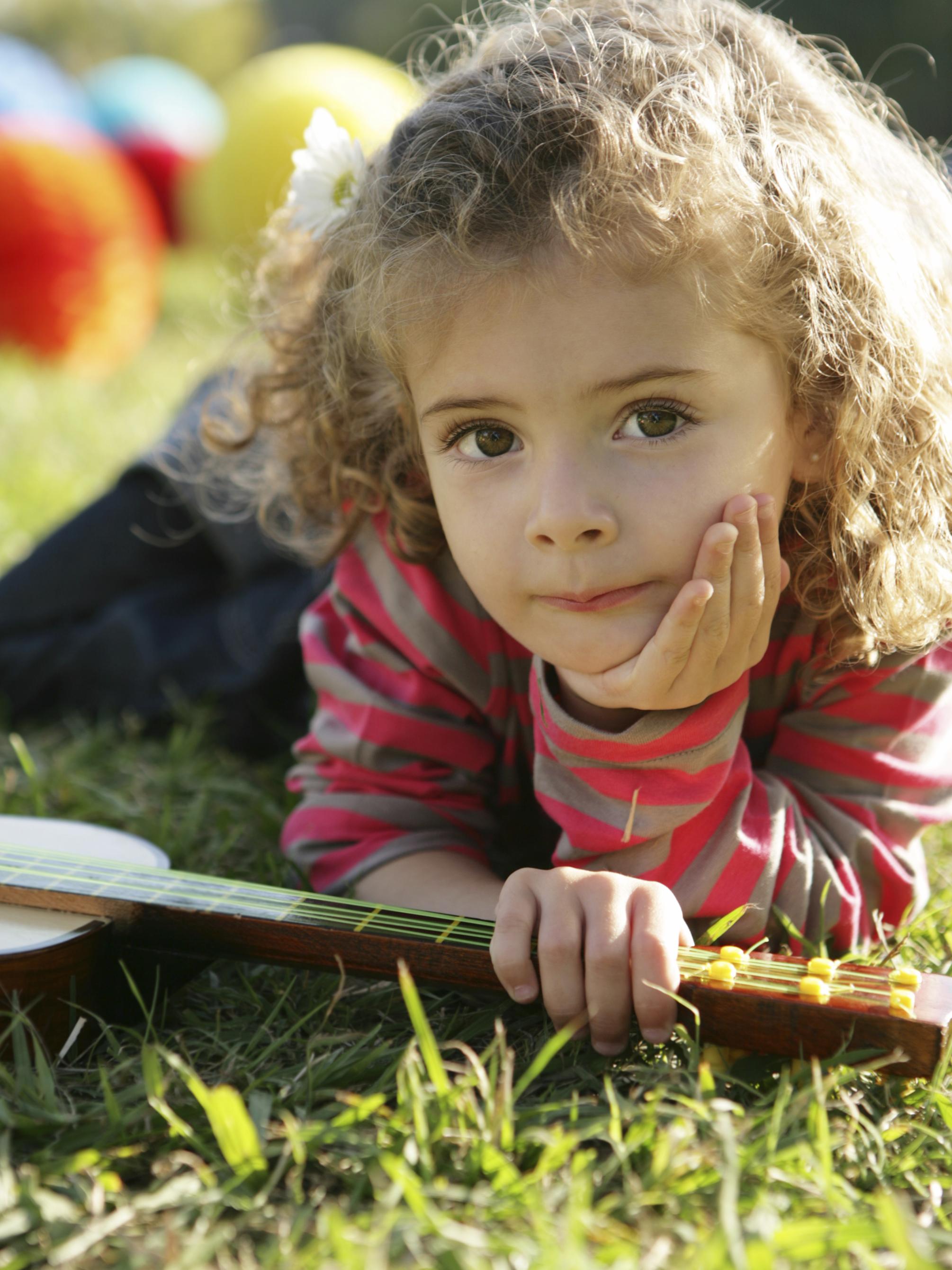 Small child reading