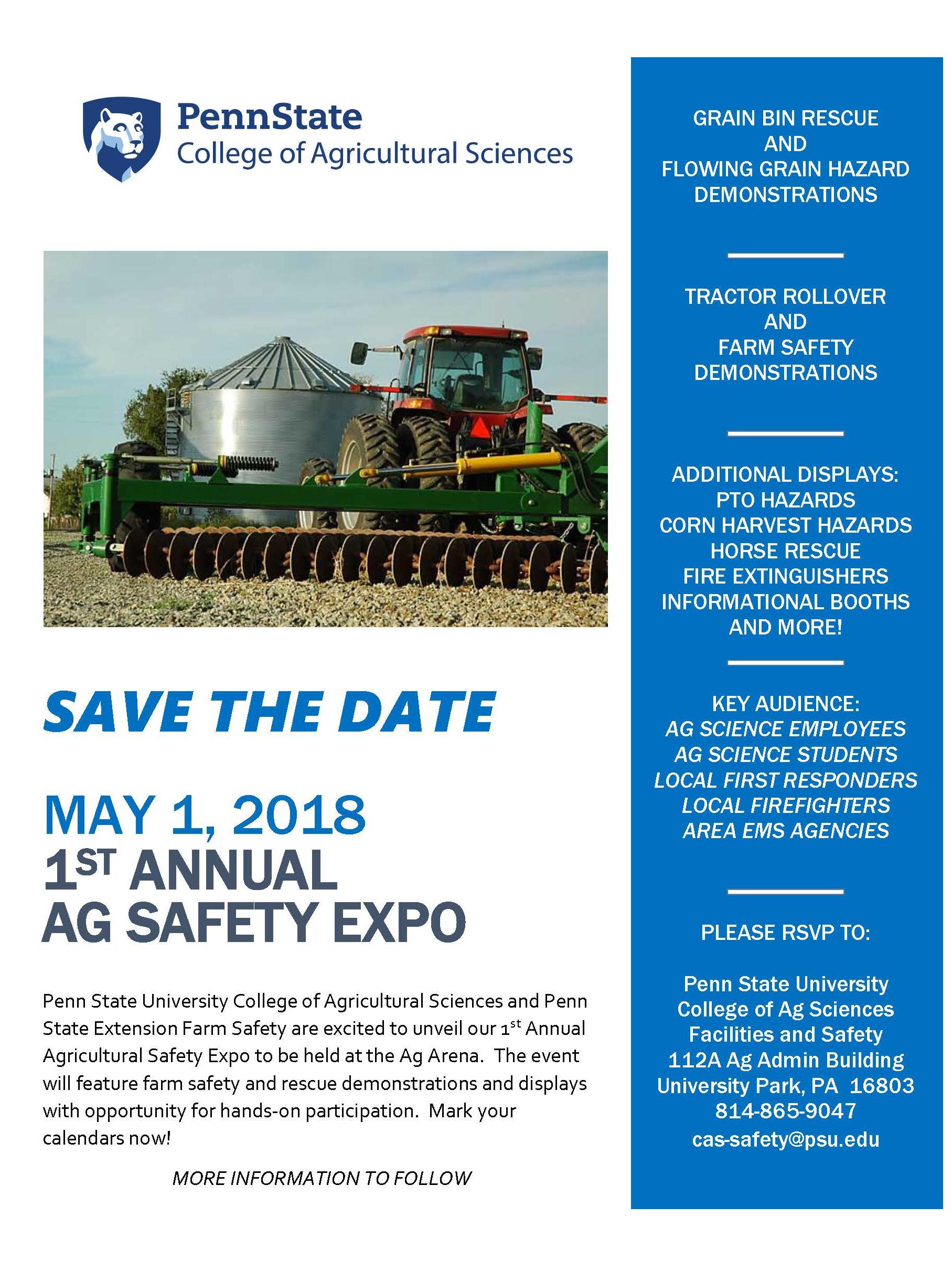 Ag Safety Expo 2018 flyer