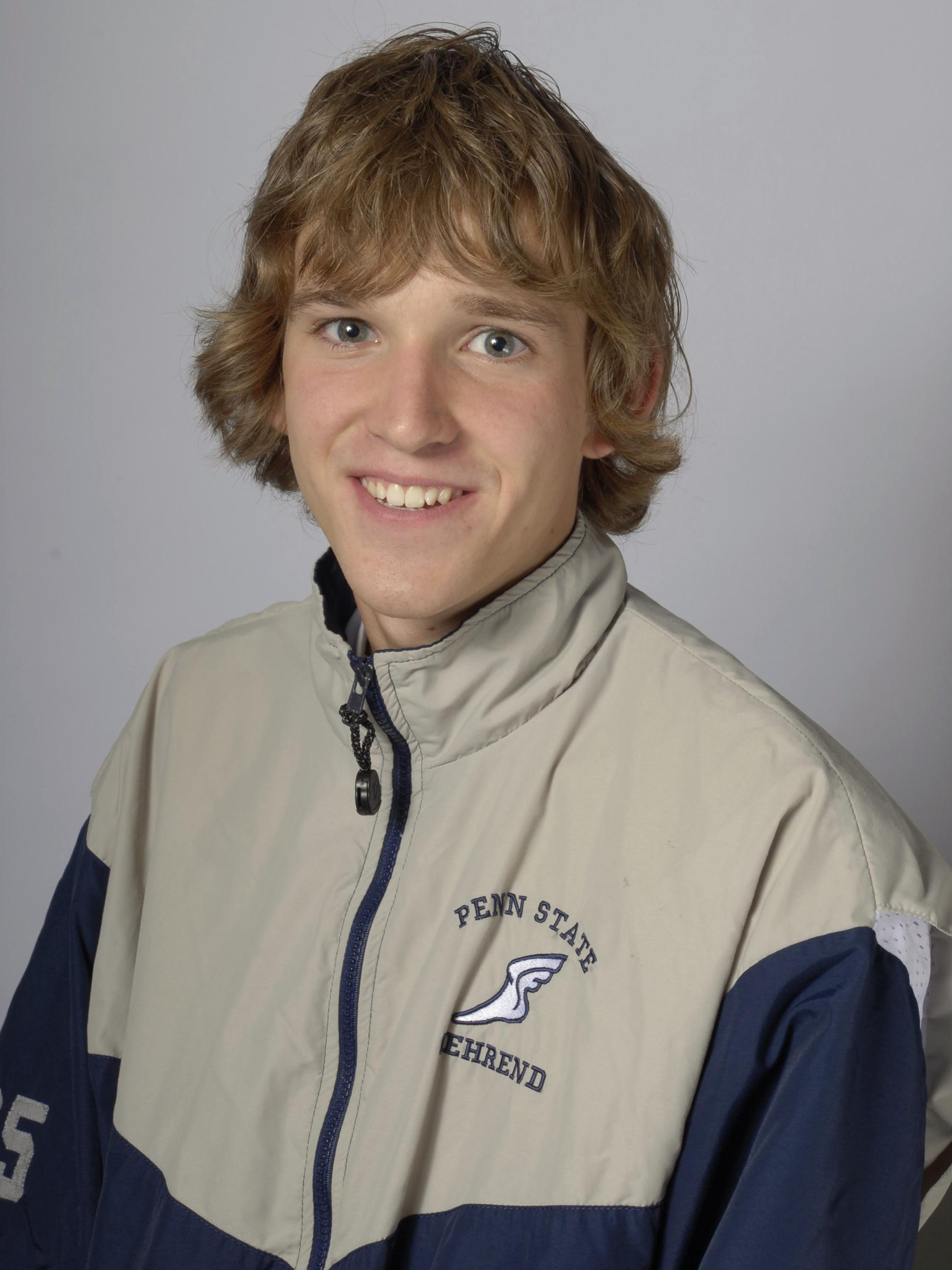 A portrait of former Penn State Behrend student-athlete Andy Iams