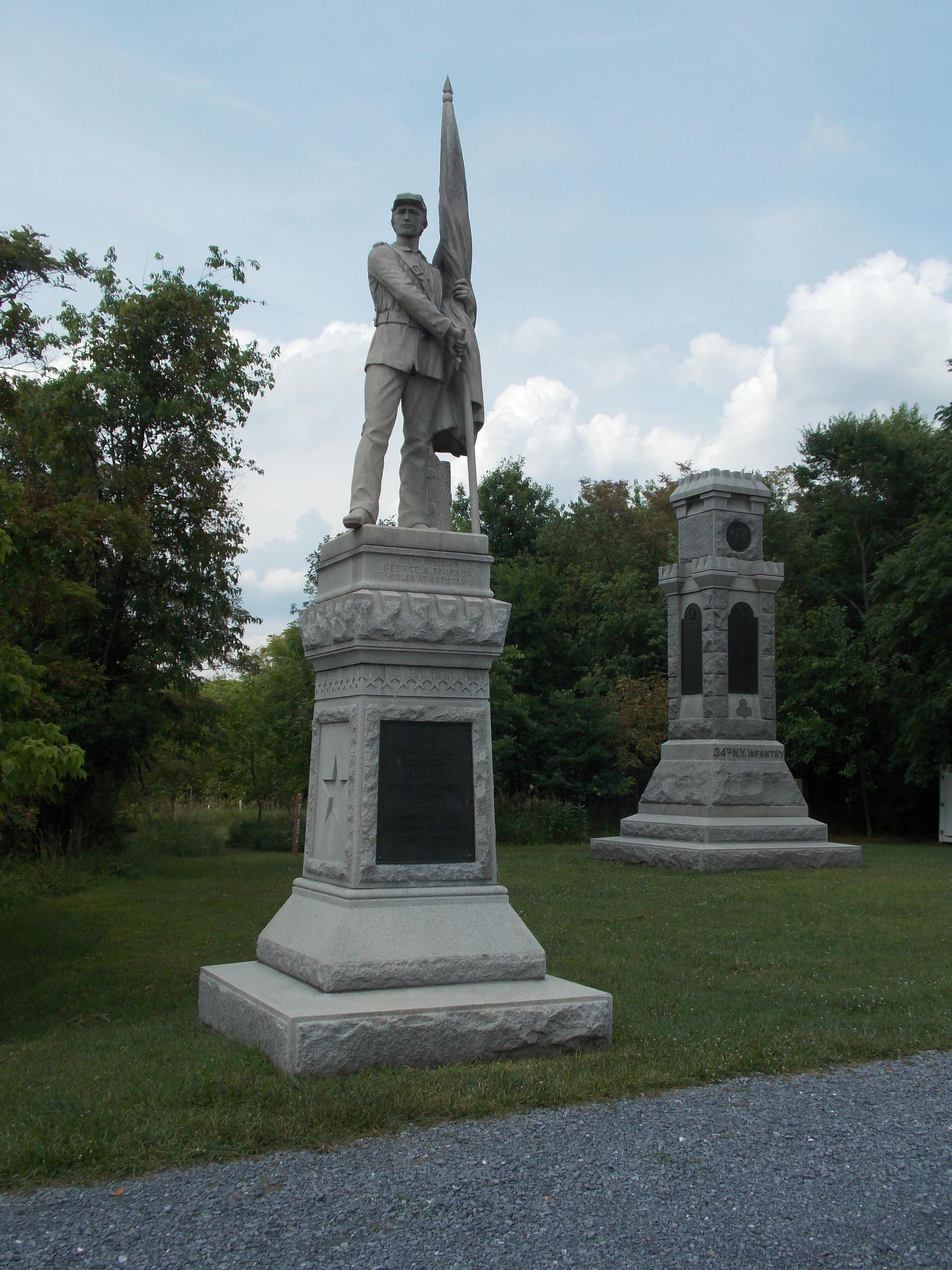 125th PA and 34 NY monuments