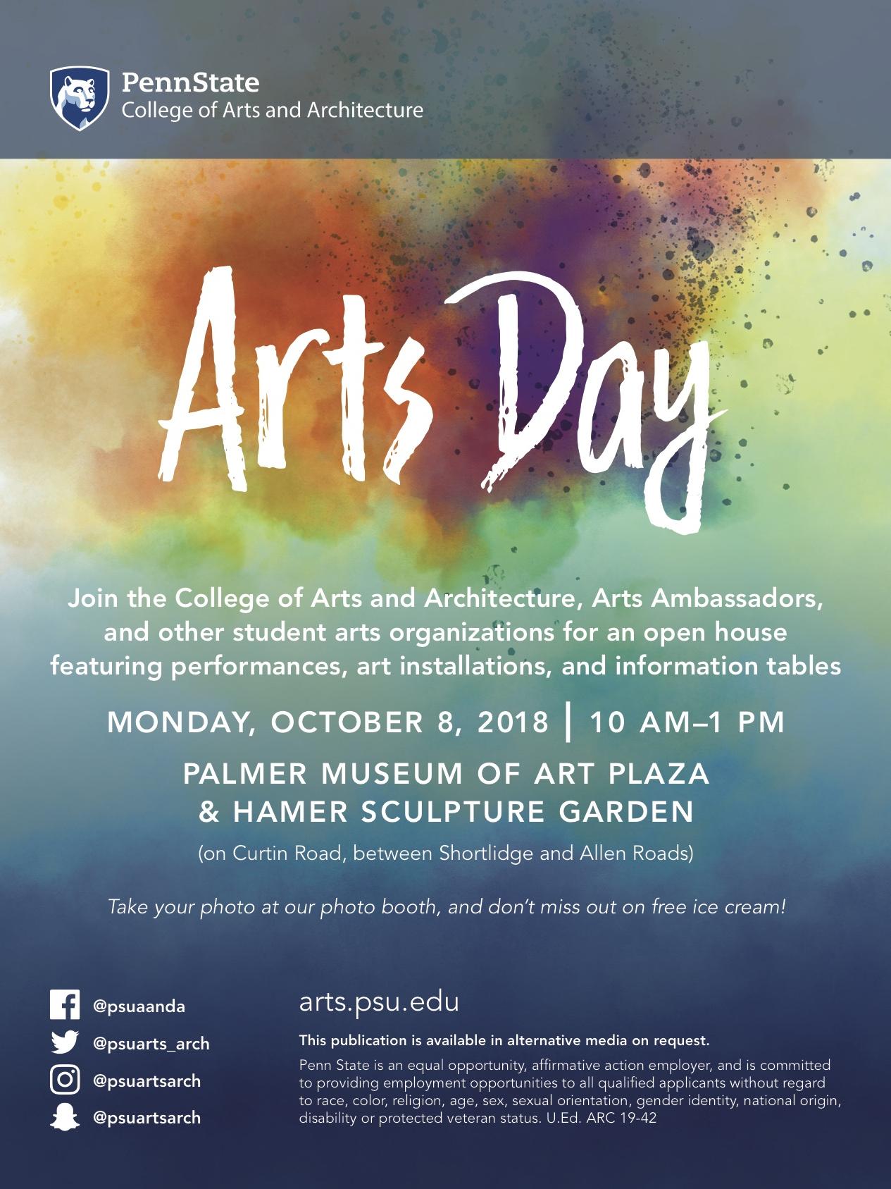 Arts Day flyer
