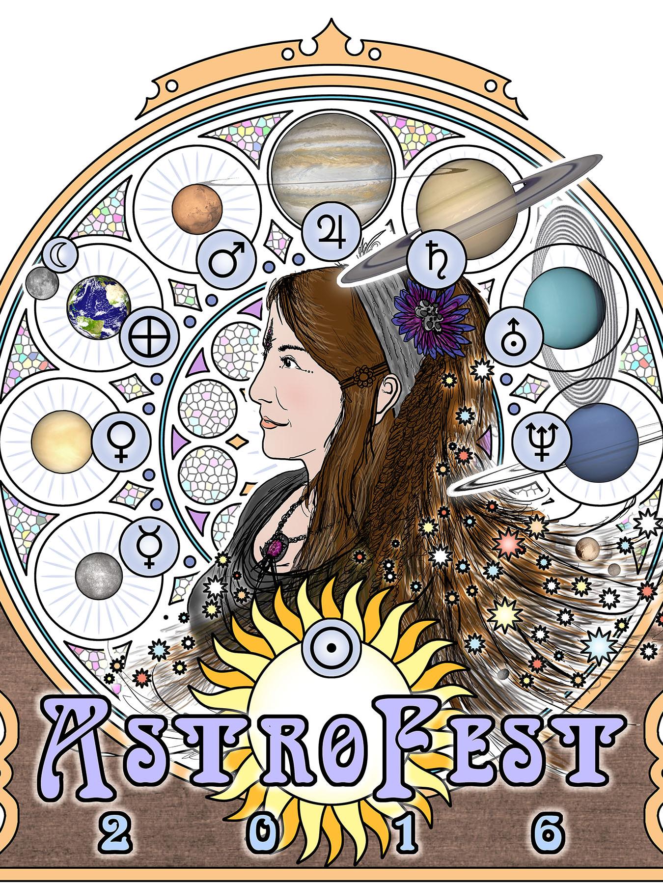 AstroFest 2016 T-shirt design
