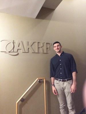 Ben Berkman at his internship