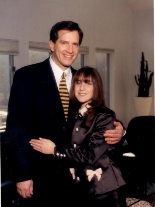Ashley Bisman with father