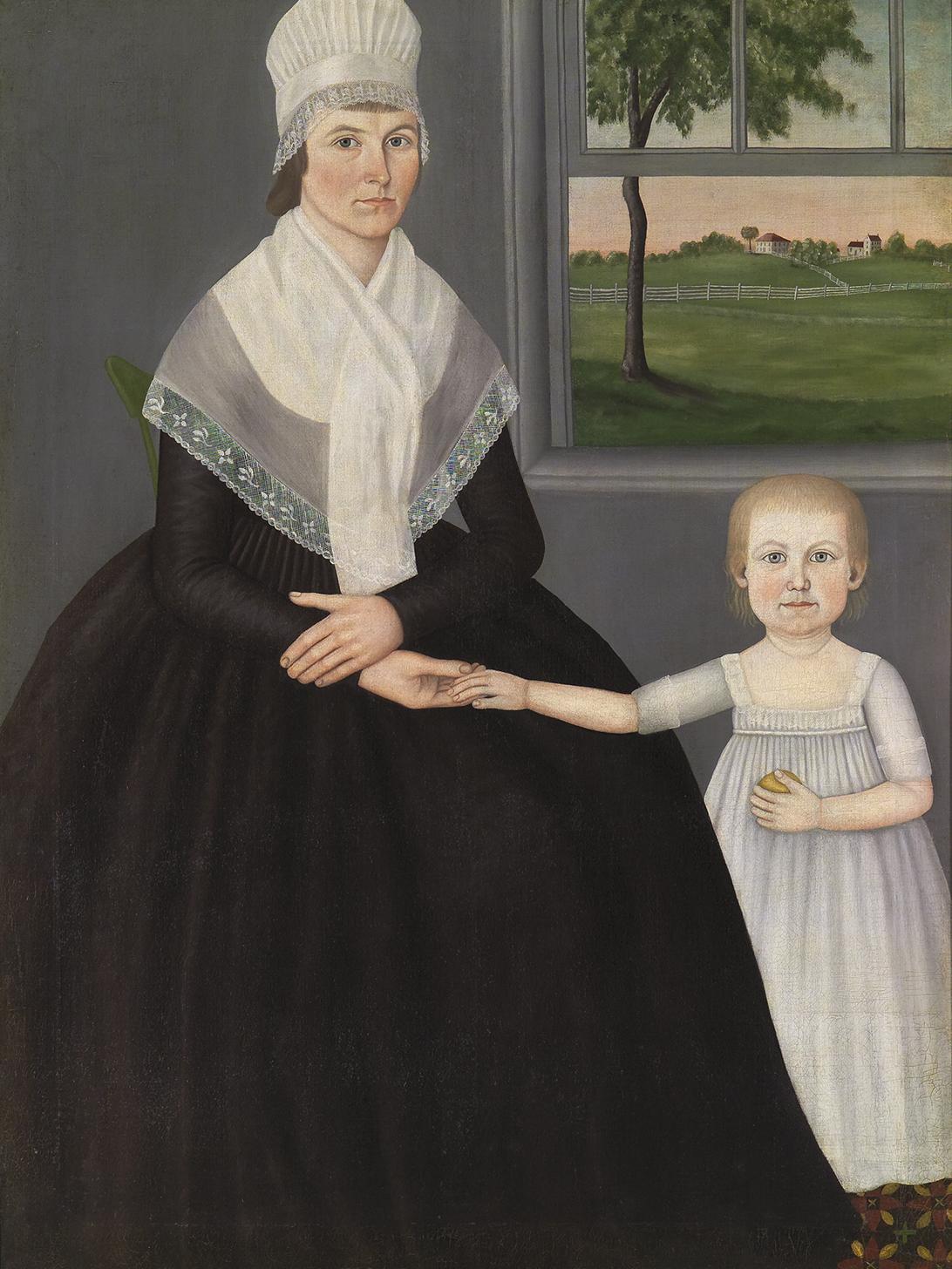Brewster's "Mother with Son (Lucy Knapp Mygatt and Son, George)"