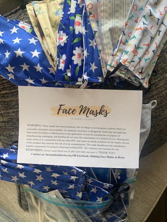 Give Back Lehigh Valley donates over 1,000 face masks.