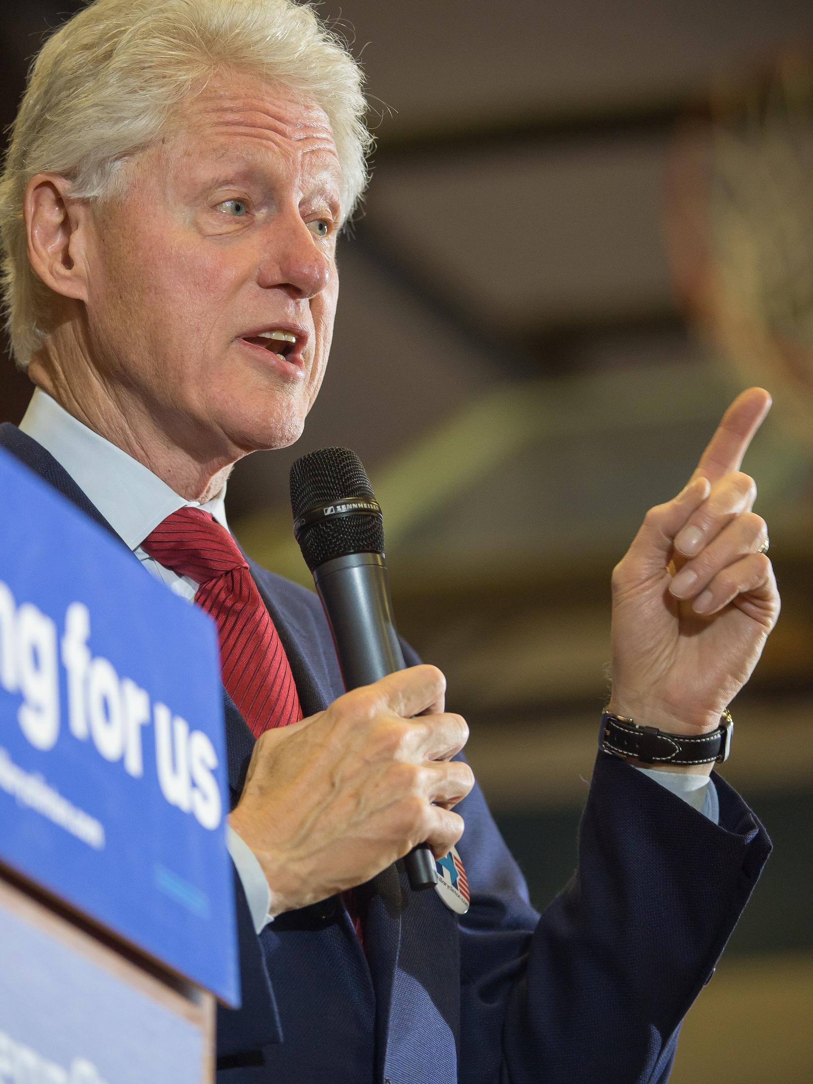 Former President Bill Clinton visited Penn State Behrend on Friday, April 8, to campaign on behalf of his wife, Hillary Clinton, in advance of the Pennsylvania Democratic Presidential Primary Election.