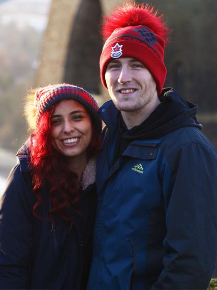 Couple posing
