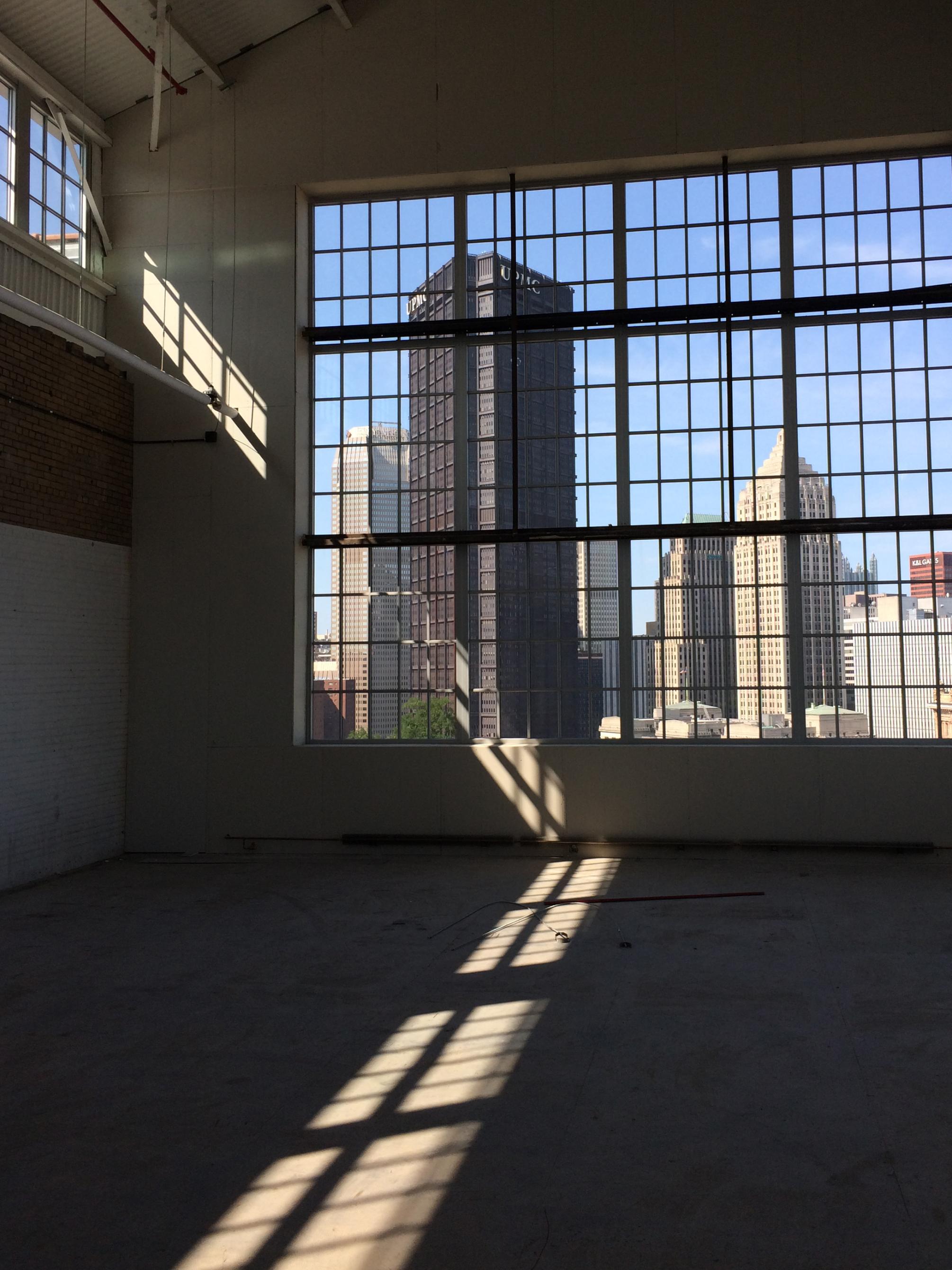 view of conference center with window outlook view