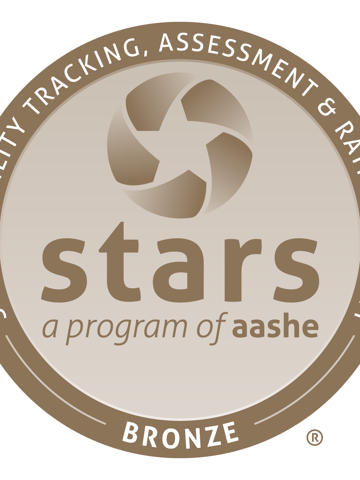 The bronze seal from STARS, the Sustainability Tracking, Assessment & Rating System