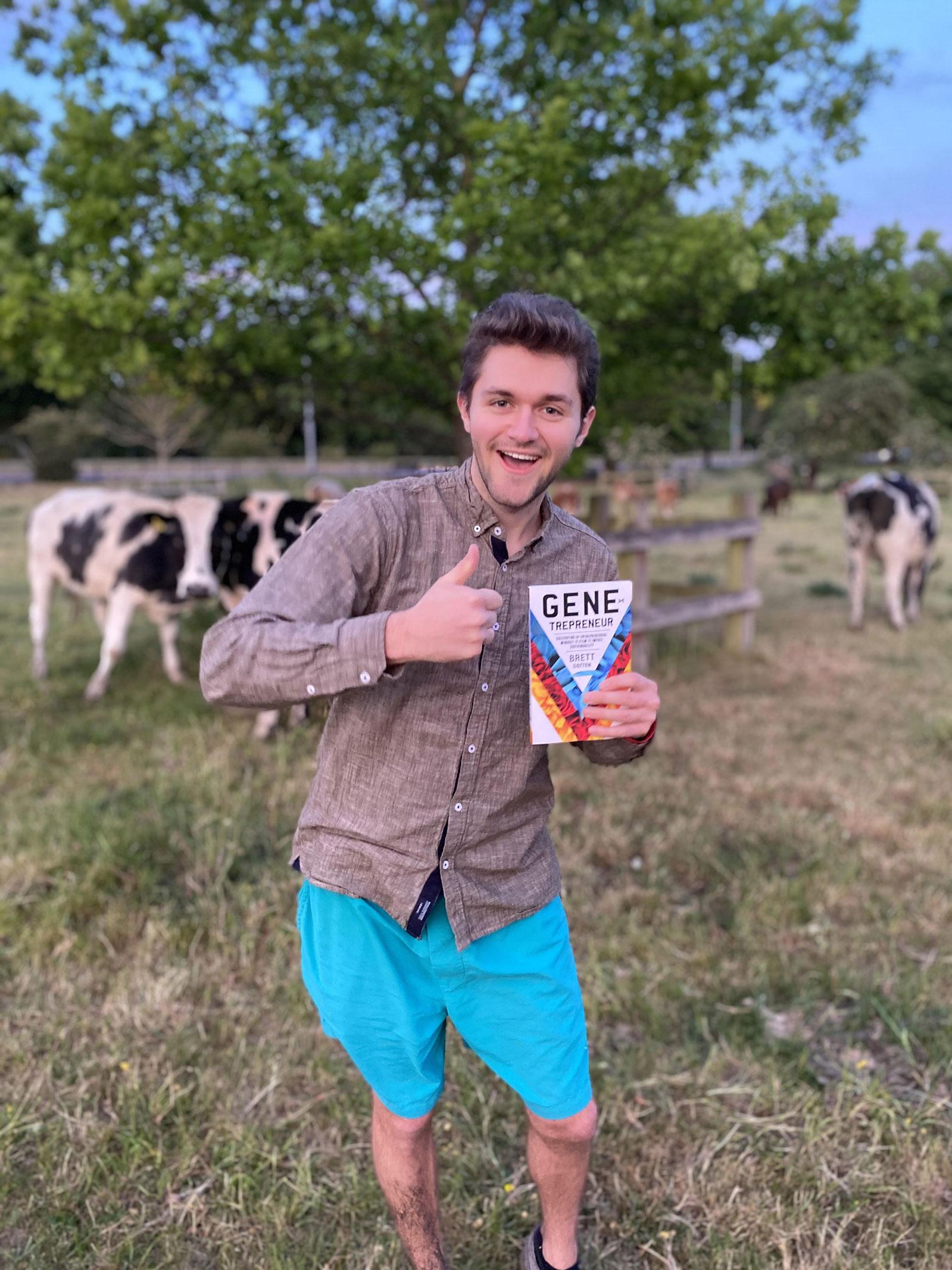 Brett Cotten with book
