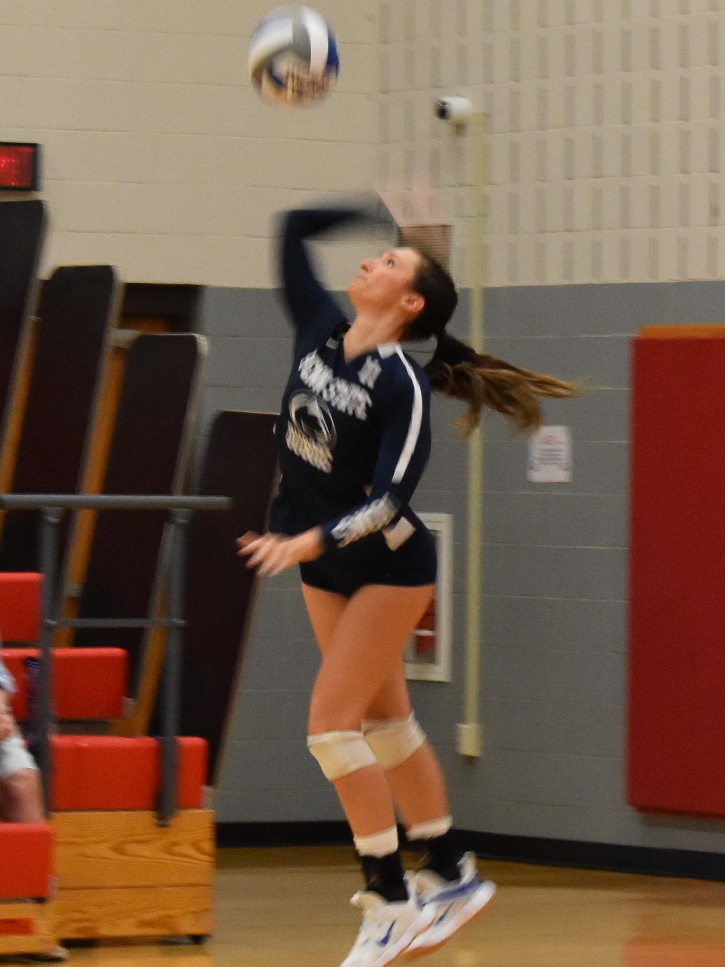 Senior Skylar Ceprish hit a milestone of 500 kills in her career on Saturday. 