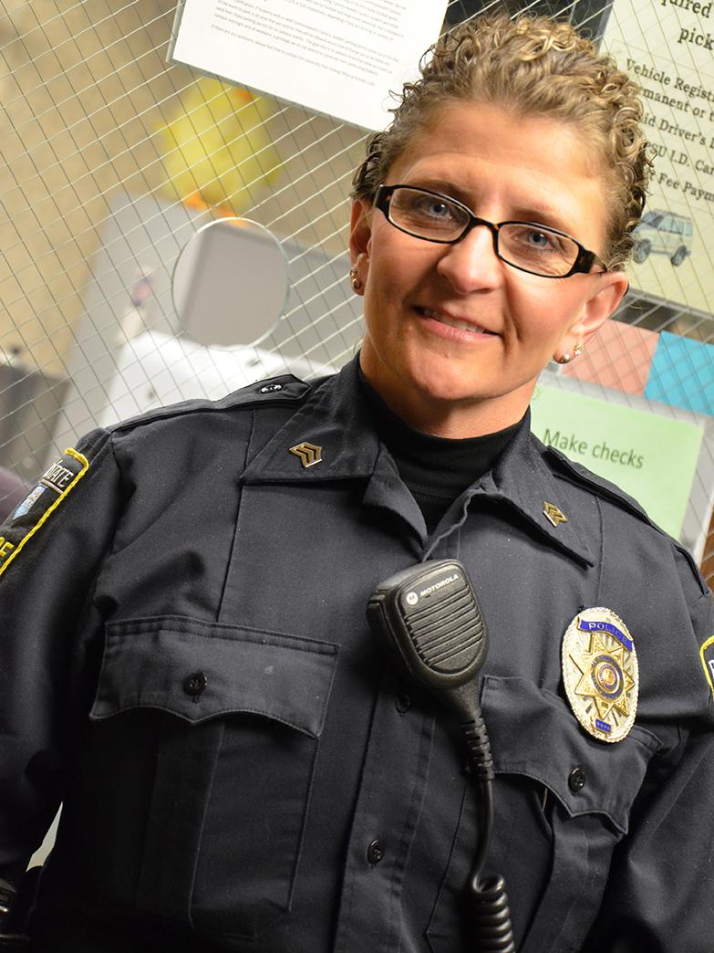 Lt. Deb Stitt in uniform.