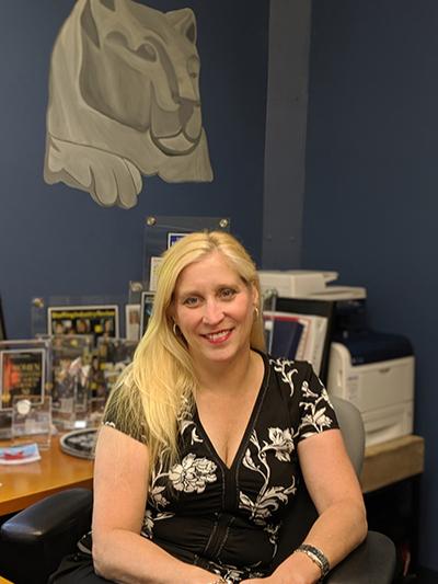 Susan Dietrich in her work office.