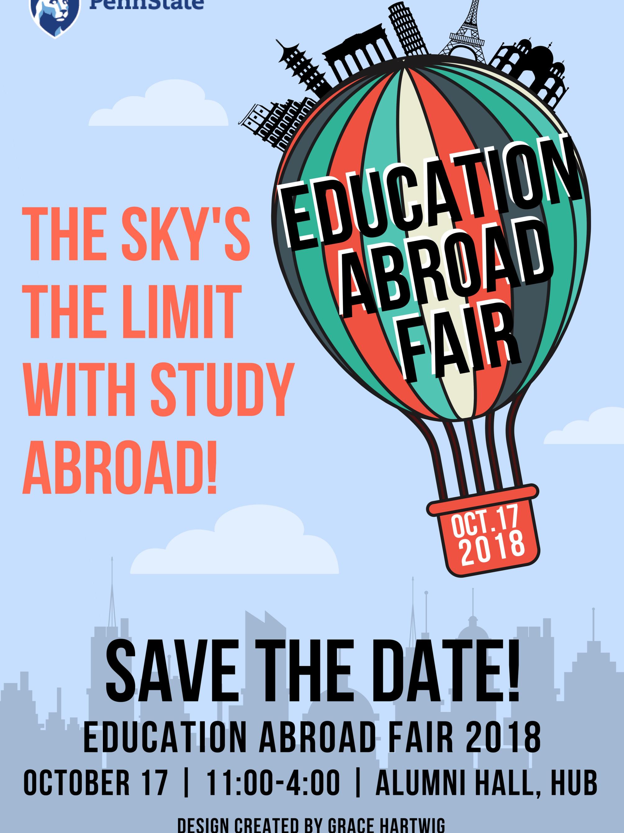 Education Abroad Fair 2018 flyer