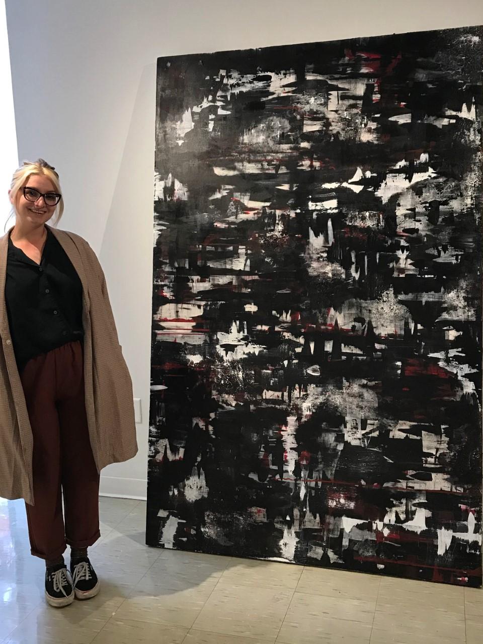 Emi Driscoll and painting