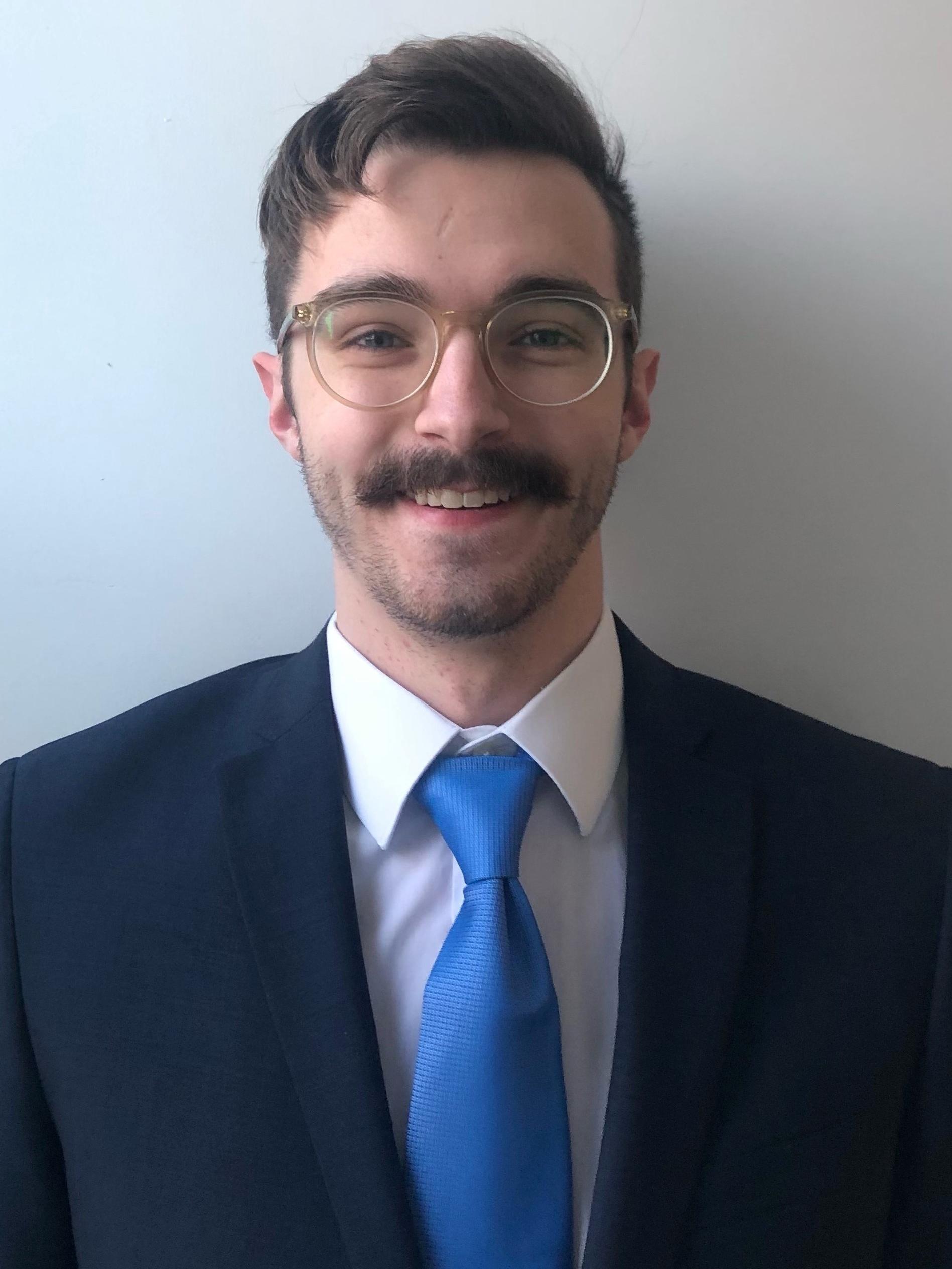 A portrait of Penn State Behrend student Evan Briant