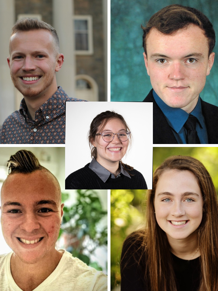 Harrison Brennan, Ross Harps, Cecil Houseknecht, Samantha Landmesser, and Kristen Miller