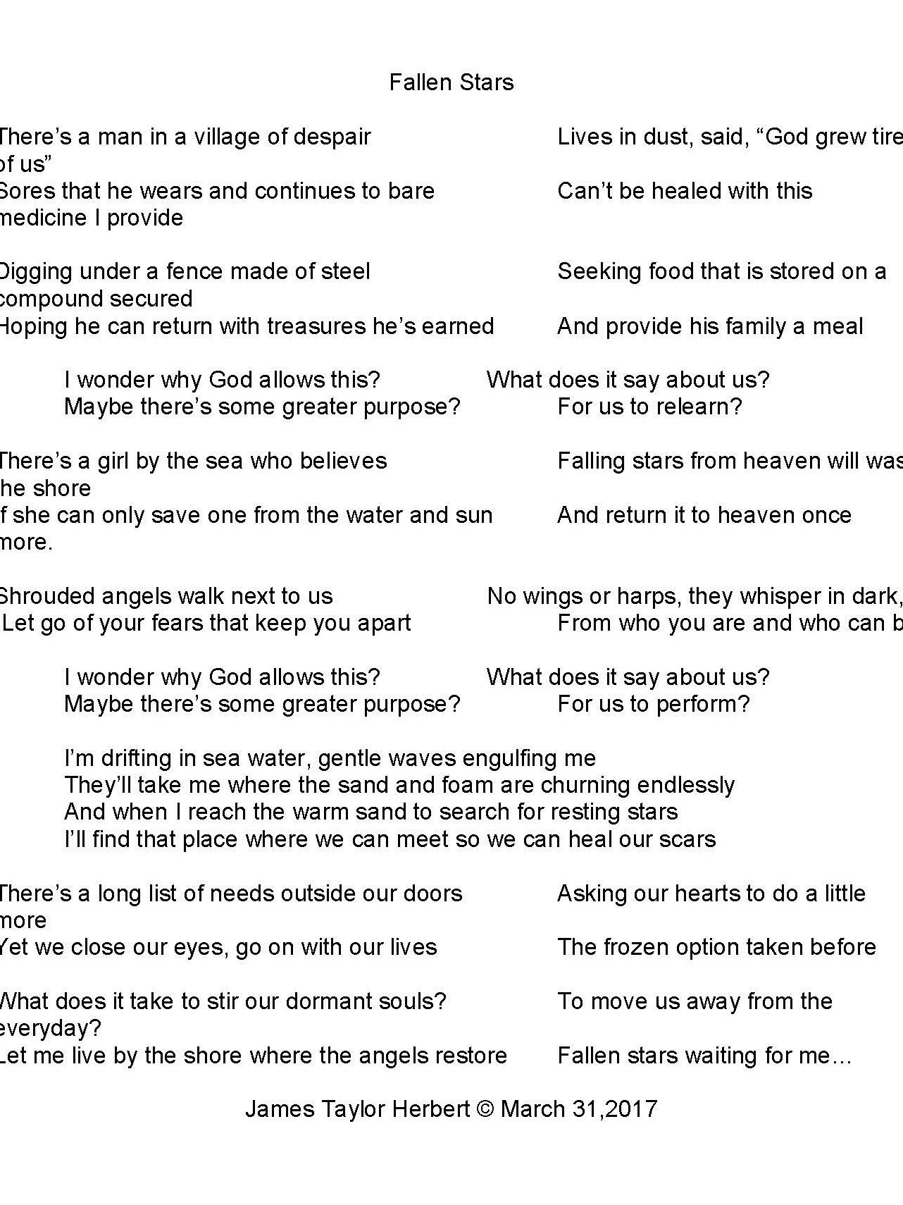 Fallen Stars lyrics