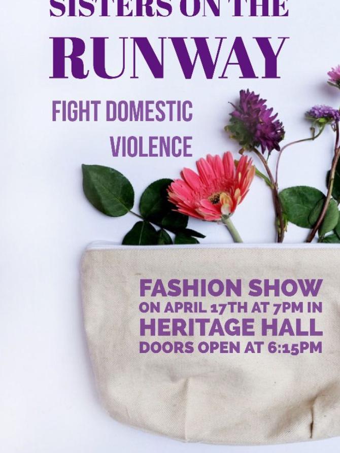 Sisters on the Runway Fashion Show Flyer