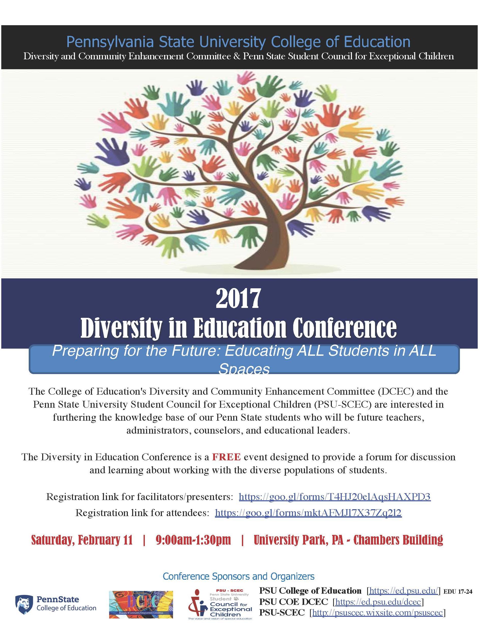 Diversity in Education flyer