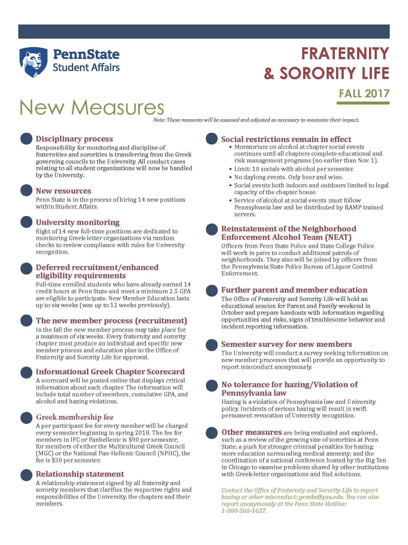 Greek-letter organizations new measures
