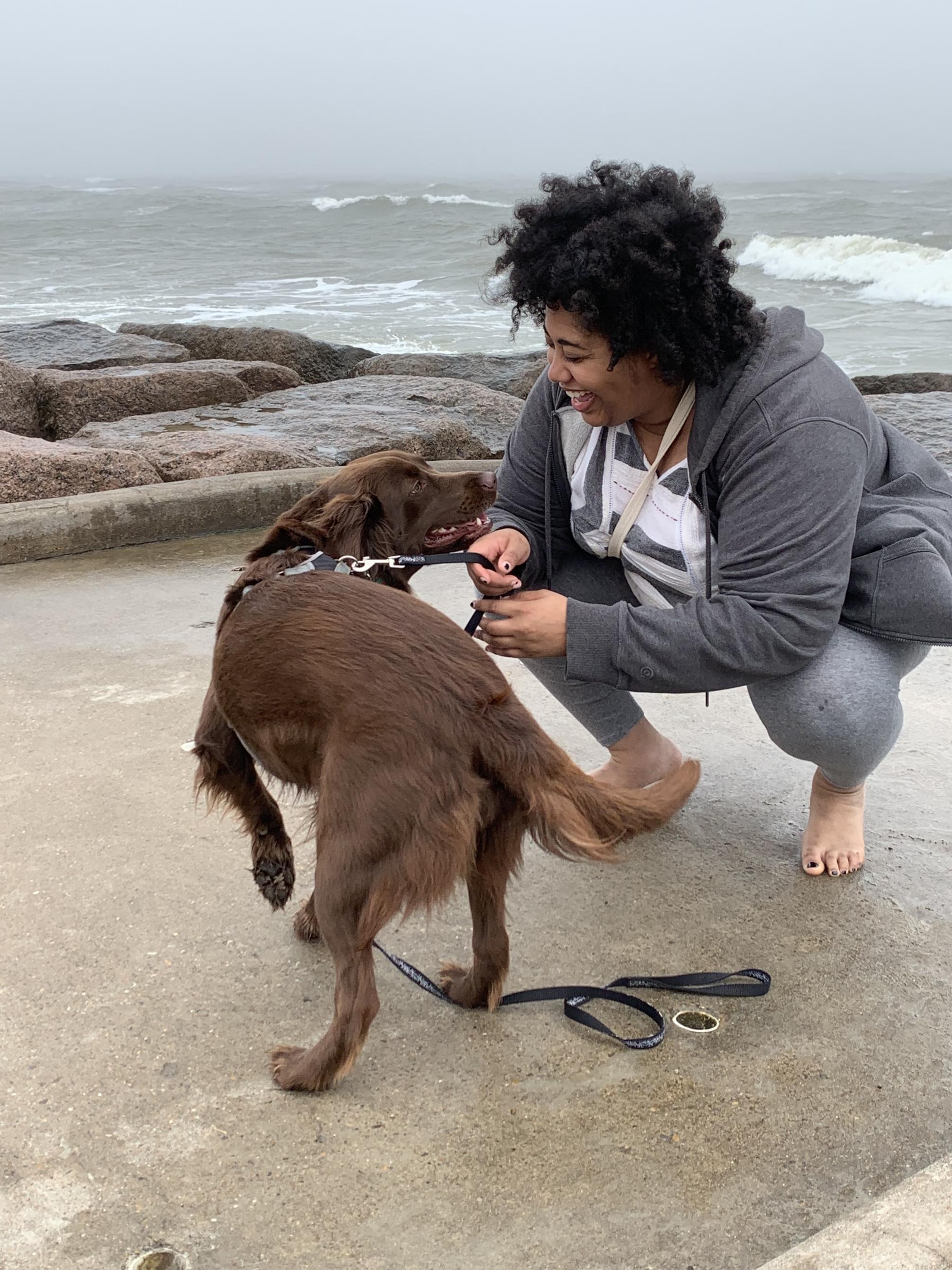 Speaking Grief Project-Asia Khan and her dog