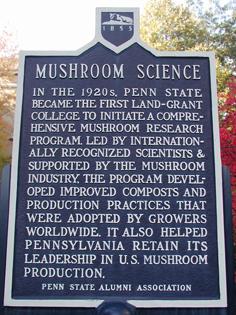 Mushroom science sign